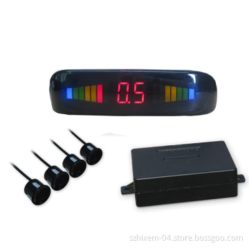 Parking Sensor Parking Radar LED005 with LED Display 4 Sensors with 2.5m Wire White Black Silver Sensor Available